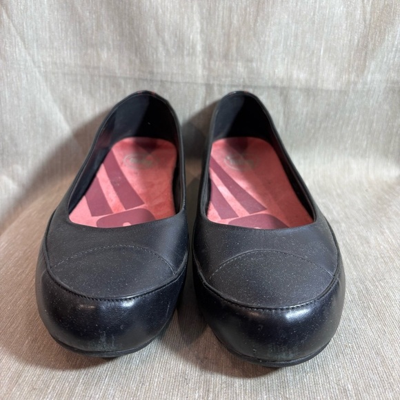 FITFLOP Sz 41 Slip On Small Platform Throughout Leather Ballet Flats Shoes - Picture 2 of 9